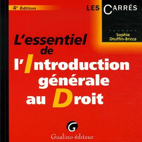 L'essentiel de l'Introduction générale au Droit