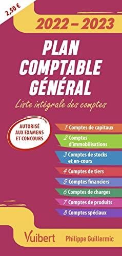 Plan comptable général 2022-2023 : liste intégrale des comptes