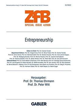 Entrepreneurship (ZfB Special Issue)