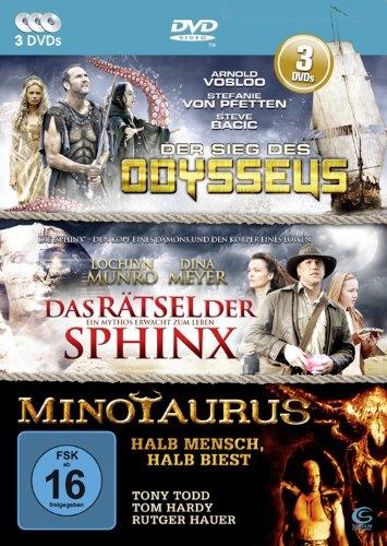 Die Mystery-Abenteuer-Box - 3 Abenteuerfilme in einer Box: Der Sieg des Odysseus, Minotaurus, Das Rätsel der Sphinx [3 DVDs]