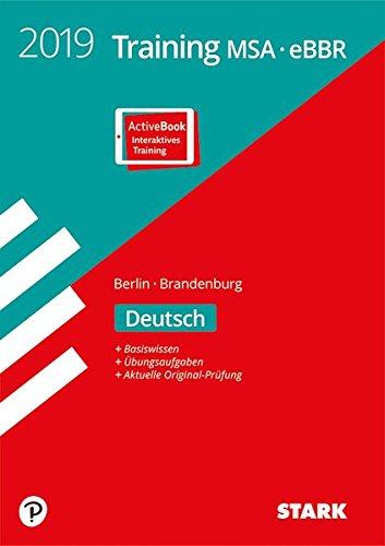 Training Mittlerer Schulabschluss Berlin/Brandenburg - Deutsch inkl. Online-Prüfungstraining: Ausgabe mit ActiveBook