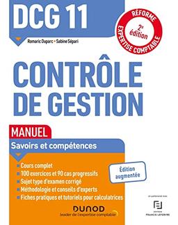 DCG 11, contrôle de gestion : manuel : savoirs et compétences