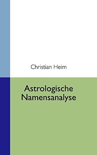 Astrologische Namensanalyse