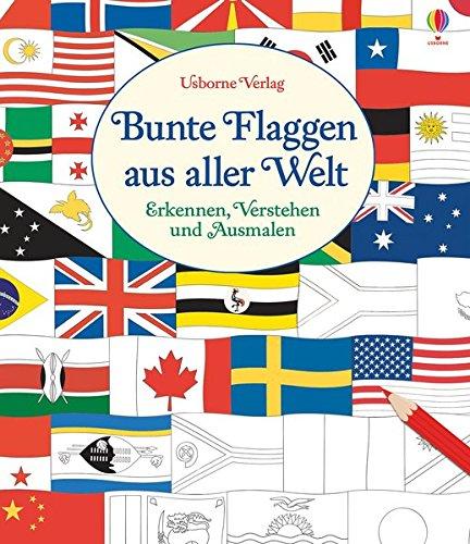 Bunte Flaggen aus aller Welt: Erkennen, Verstehen und Ausmalen