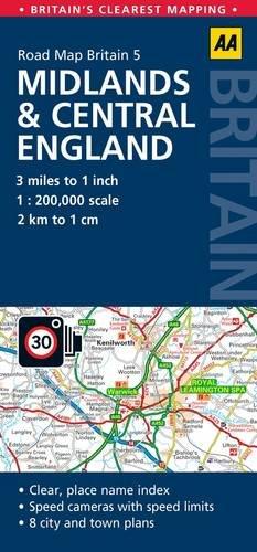 Road Map Britain 05 Midlands & Central England 1 : 200 000