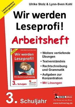 Wir werden Leseprofi: 3. Schuljahr, Arbeitsheft