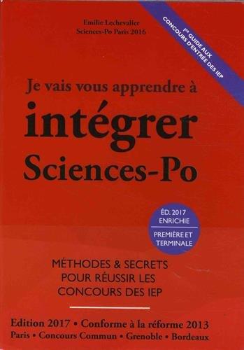 Je vais vous apprendre à intégrer Sciences-Po