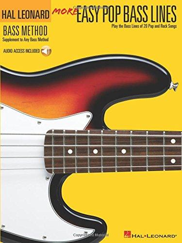 More Easy Pop Bass Lines: Noten, CD, Lehrmaterial für Bass-Gitarre (Hal Leonard Bass Method)