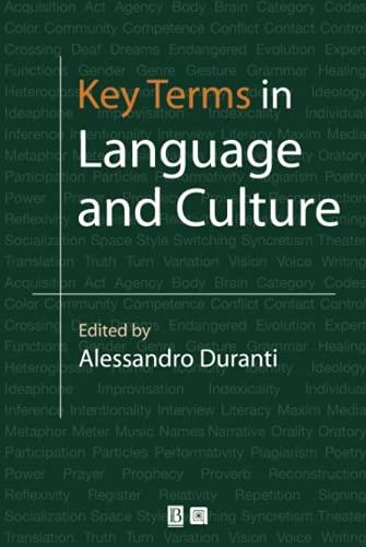 Key Terms in Language and Culture