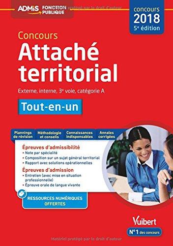 Concours attaché territorial : externe, interne, 3e voie, catégorie A : tout-en-un, concours 2018