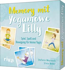 Memory mit Yogamöwe Lilly: Spiel, Spaß und Bewegung für kleine Yogis ab 3 Jahren. 60 Karten und ein Begleitbuch mit Spielvarianten