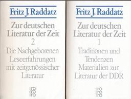 Zur deutschen Literatur der Zeit 1. Traditionen und Tendenzen: Materialien zur Literatur der DDR