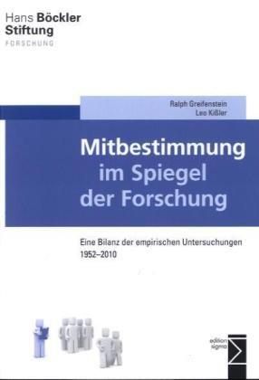 Mitbestimmung im Spiegel der Forschung: Eine Bilanz der empirischen Untersuchungen 1952-2010