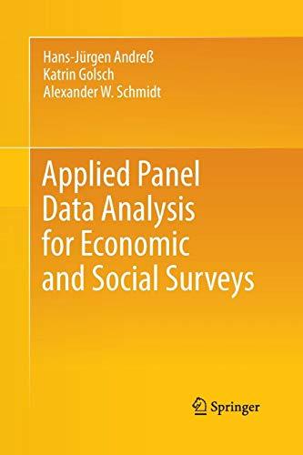 Applied Panel Data Analysis for Economic and Social Surveys