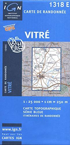 IGN Karte, Carte de randonnée (et plein air) Vitré: Courbes de niveau, informations touristiques detaillées. Compatible avec le système GPS