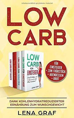 Low Carb für Einsteiger | Low Carb zum Frühstück | Low Carb Abendessen | Low Carb Brot: Dank kohlenhydratreduzierter Ernährung zum Wunschgewicht