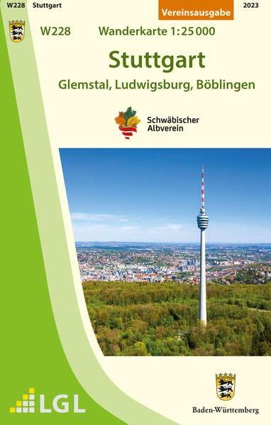 W228 Stuttgart - Glemstal, Ludwigsburg, Böblingen: Wanderkarte 1:25.000 (Wanderkarten 1:25 000)