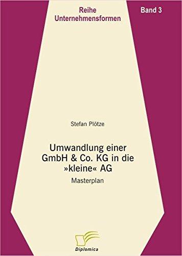 Umwandlung einer GmbH & Co. KG in die kleine AG: Masterplan (Unternehmensformen)