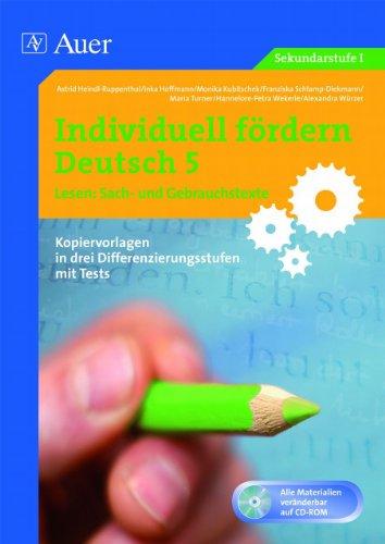 Individuell fördern Deutsch 5, Lesen: Sach- und Gebrauchstexte: 5. Klasse