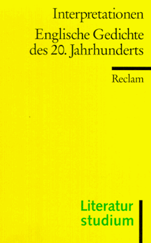 Englische Gedichte des 20. Jahrhunderts