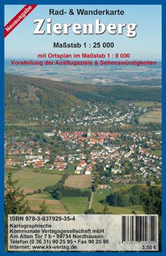 Zierenberg: Rad- und Wanderkarte mit Ortsplan Maßstab 1:25000