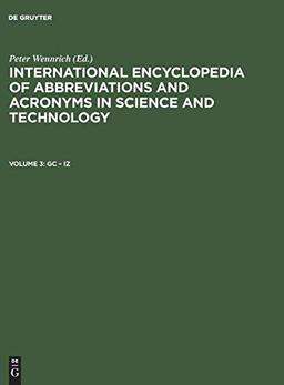 Gc – Iz (International Encyclopedia of Abbreviations and Acronyms in Science and Technology)