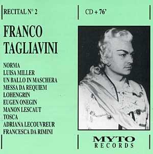 Franco Tagliavini: Recital Vol. 2