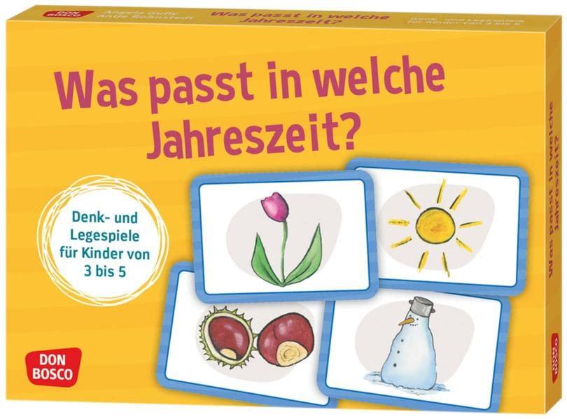 Was passt in welche Jahreszeit?: Denk- und Legespiele für Kinder von 3 bis 5 – Frühling, Sommer, Herbst und Winter. Welche Bräuche, Kleidung und ... Konzentration trainieren & Sprache fördern