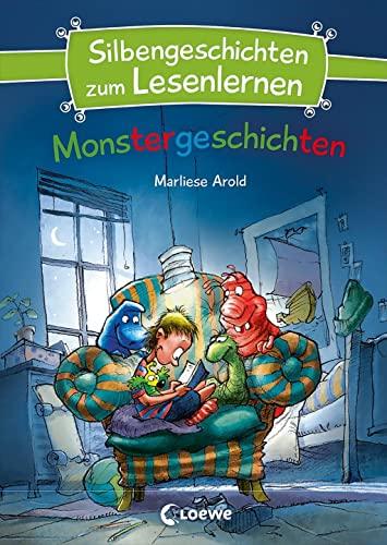 Silbengeschichten zum Lesenlernen - Monstergeschichten: Erstlesebuch mit farbiger Silbentrennung ab 7 Jahren