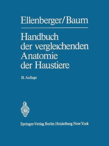 Handbuch der vergleichenden Anatomie der Haustiere