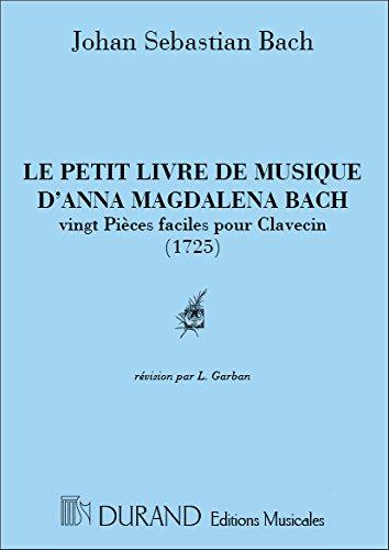 Petit livre d'Anna Magdalena Bach --- Piano ou Clavecin