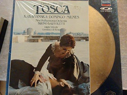 Laser Disc/CD VIDEO-Tosca-PUCCINI Giacomo (Italia)-BARTOLETTI Bruno (dir); DE BOSIO Gianfranco; DOMINGO Placido (tenore - dir); KABAIVANSKA Raina (soprano); MILNES Sherrill (baritono); New Philharmonia Orchestra-DEC 0714021