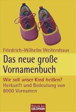 Das neue große Vornamenbuch - Wie soll unser Kind heißen?: Herkunft und Bedeutung von 8000 Vornamen