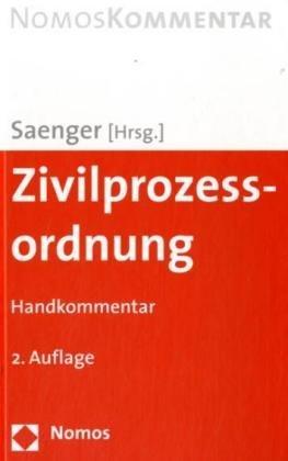 Zivilprozessordnung - ZPO. Handkommentar