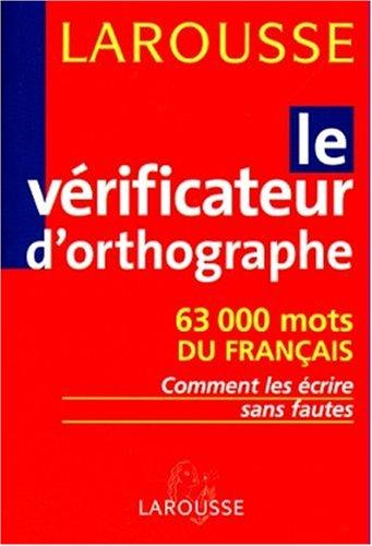 Le vérificateur d'orthographe