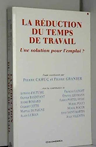 La réduction du temps de travail : une solution pour l'emploi