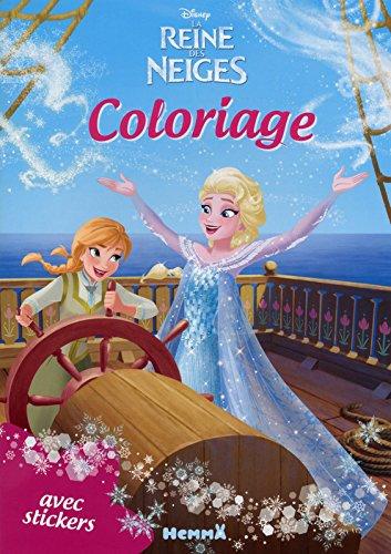 La reine des neiges : coloriage avec stickers