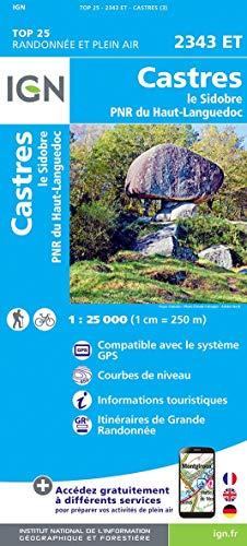 Castres.le Sidobre.PNR du Haut Languedoc 1:25 000