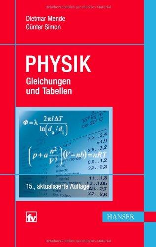 Physik: Gleichungen und Tabellen