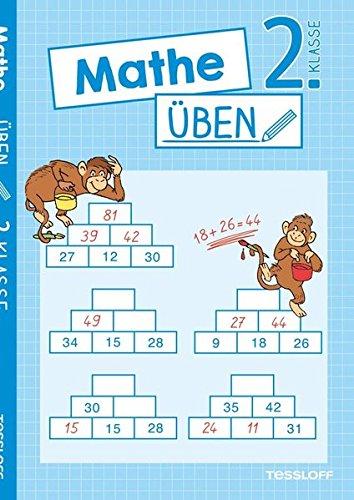 Mathe üben 2. Klasse: Zahlen bis 100, plus und minus, Einmaleins oder Geometrie