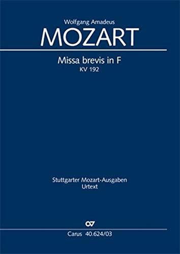 Missa brevis in F (Klavierauszug): Kleine Credomesse KV 192 (186f), 1774