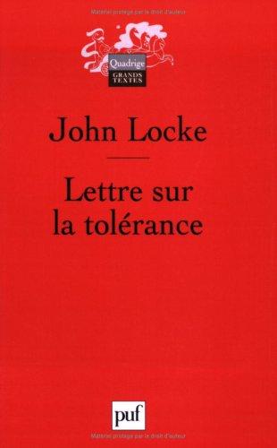 Lettre sur la tolérance