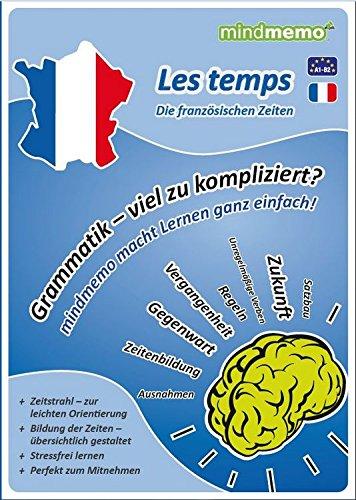 mindmemo Lernfolder - Les temps - Die französischen Zeiten - Grammatik Lernhilfe - PremiumEdition (foliert)