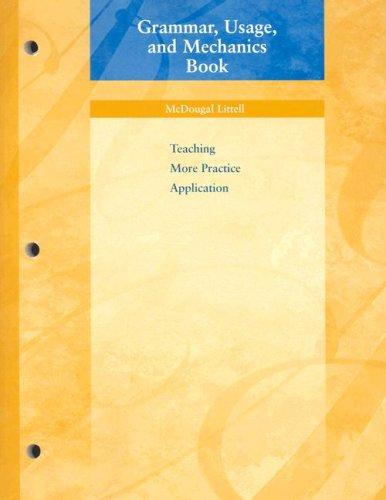 Language Network: Grammar, Usage, and Mechanics Book Grade 6: Teaching More Practice Application : Grade 6