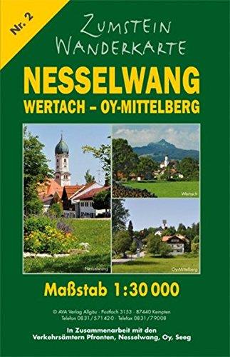 Zumstein Wanderkarte Nesselwang - Wertach - Oy-Mittelberg: 1:30000