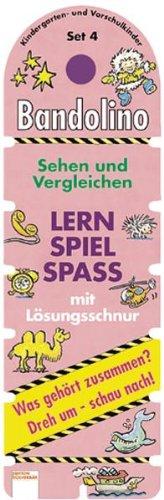 Bandolino (Spiele), Set.4, Sehen und vergleichen (Spiel): Was gehört zusammen? Dreh um - schau nach! Mit Lösungsschnur