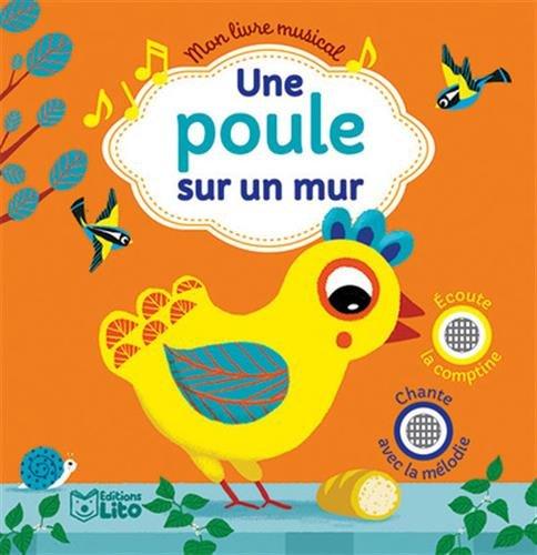 Une poule sur un mur