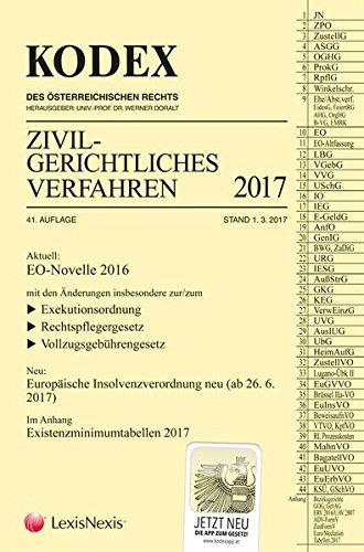 KODEX Zivilgerichtliches Verfahren 2017