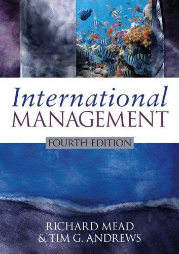 International Management: Culture and Beyond