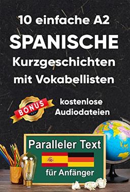 10 einfache A2 spanische Kurzgeschichten mit Vokabellisten für Anfänger. Zweisprachiges Buch in Spanisch und Deutsch - Paralleler text - Spanisch lernen für erwachsene Anfänger